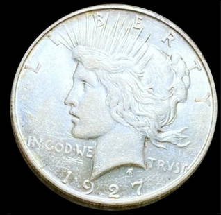 1927-D Silver Peace Dollar UNCIRCULATED: 1927-D Silver Peace Dollar UNCIRCULATED