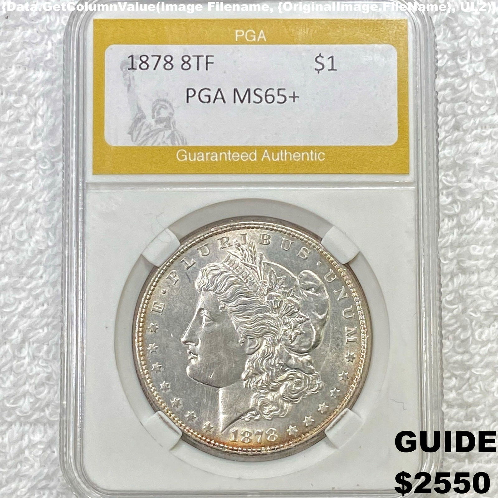 1878 8TF Morgan Silver Dollar PGA - MS65+ (1 of 2)