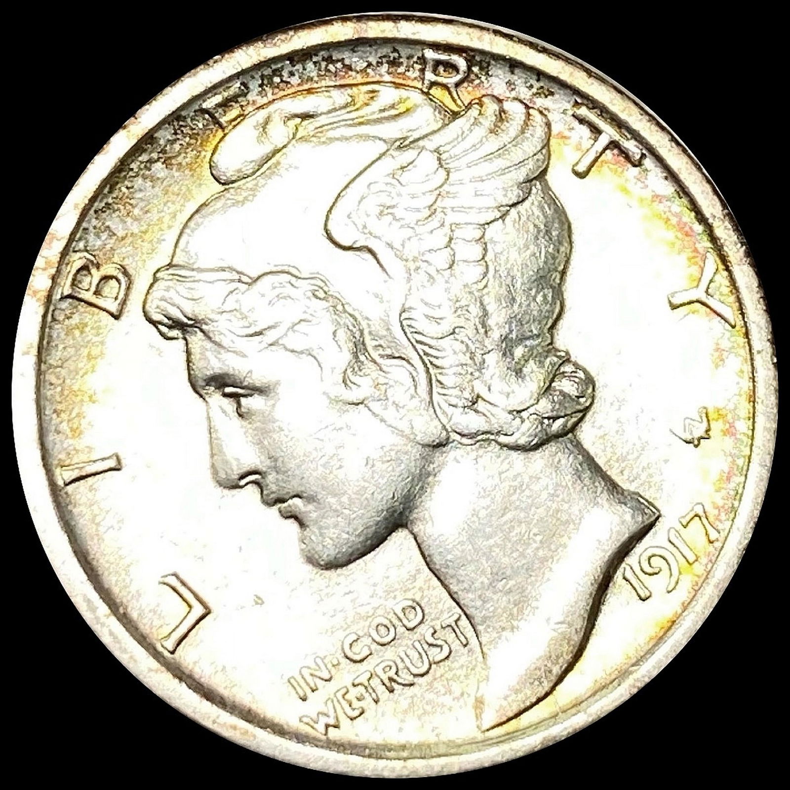 1917-S Mercury Dime LIGHTLY CIRCULATED (1 of 2)