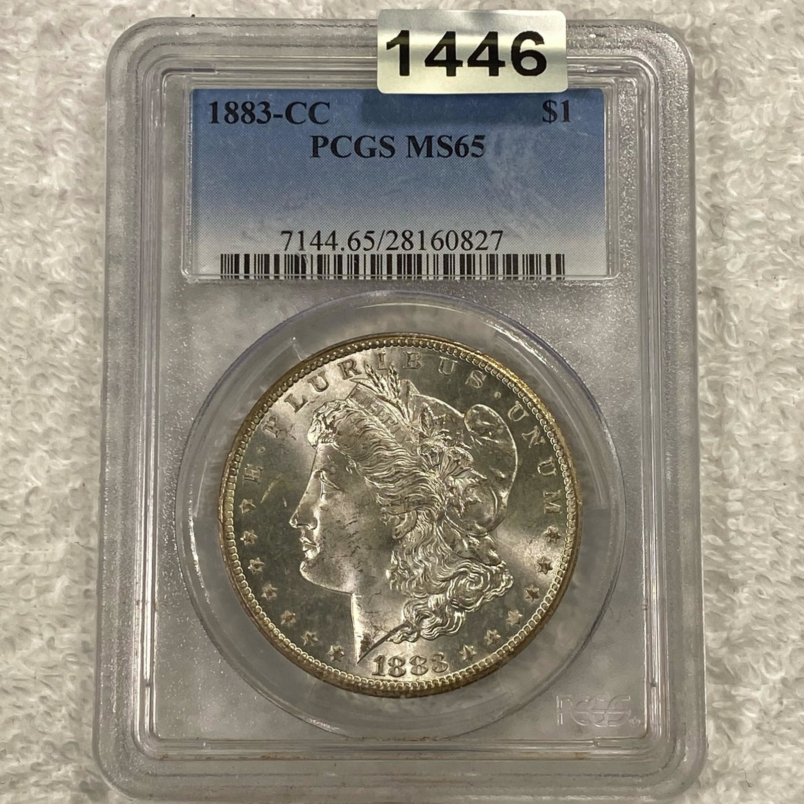 1883-CC Morgan Silver Dollar PCGS - MS65: 1883-CC Morgan Silver Dollar PCGS - MS65