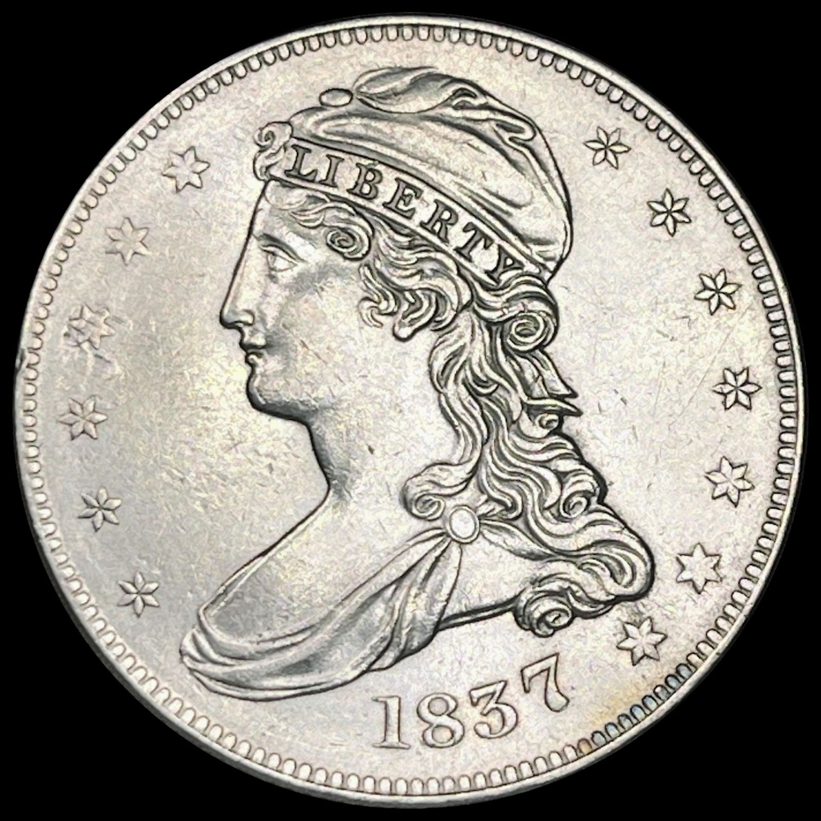 1837 Capped Bust Half Dollar UNCIRCULATED (1 of 2)