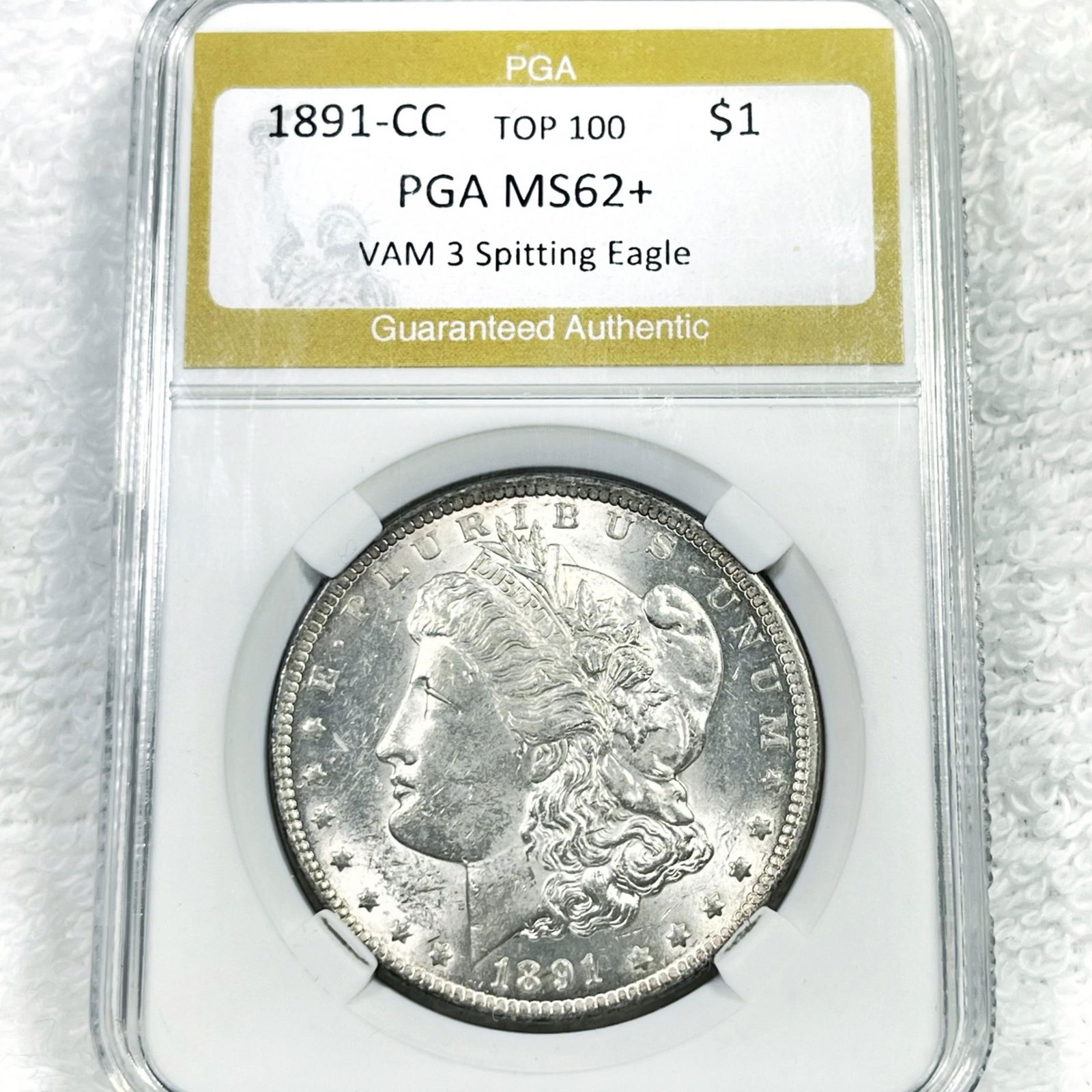 1891-CC Morgan Silver Dollar PGA - MS62+ VAM-3 (1 of 2)