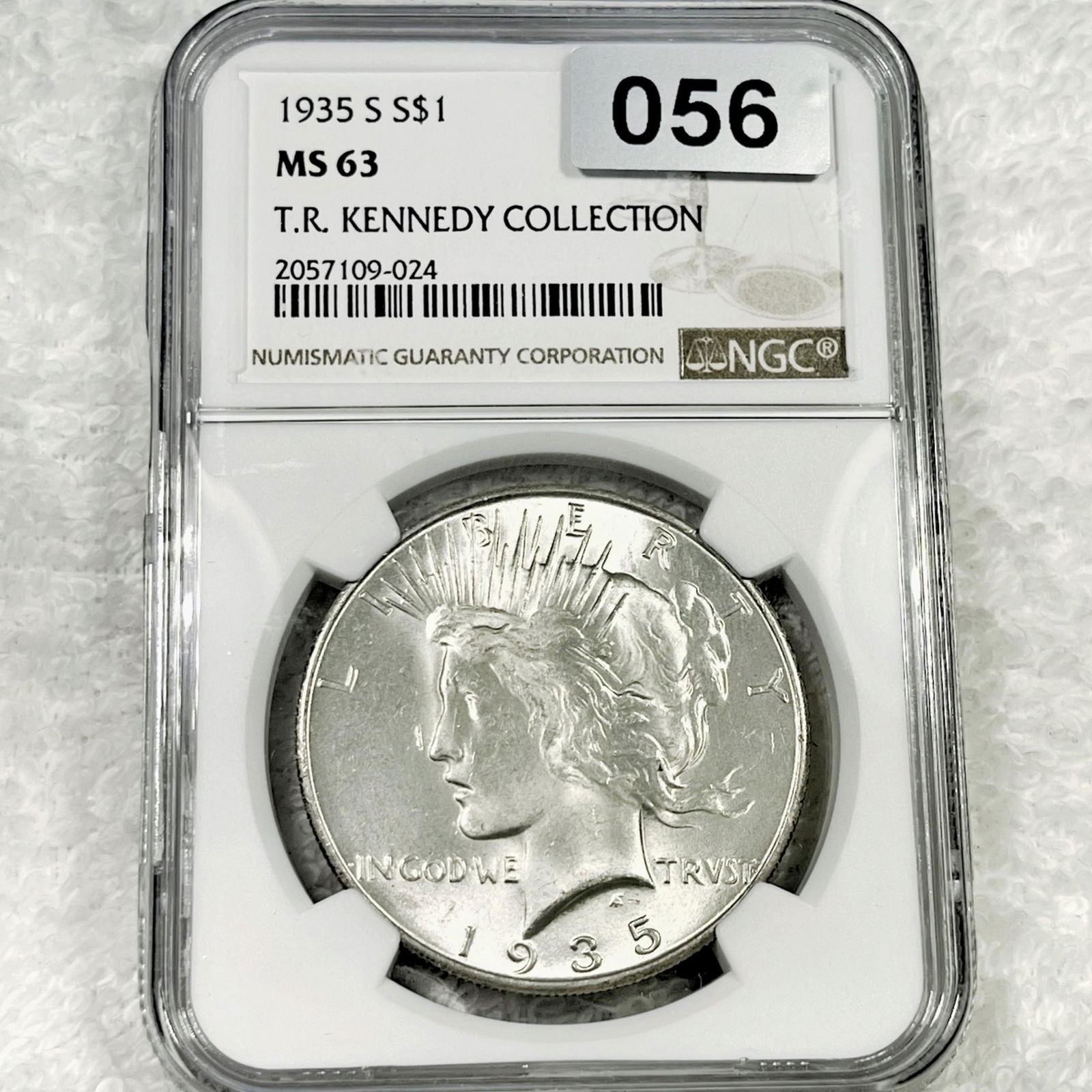 1935-S Silver Peace Dollar NGC - MS63 (1 of 2)