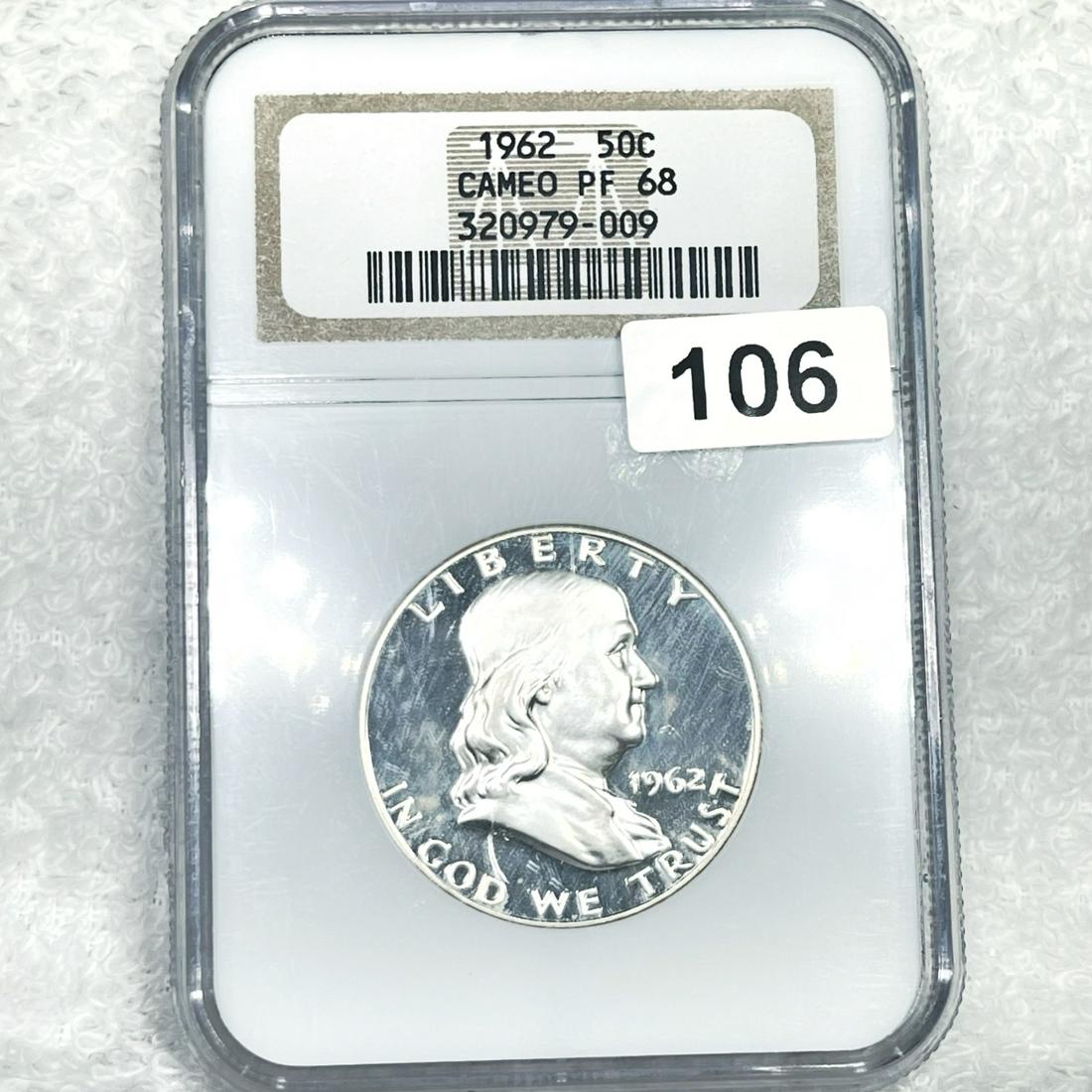 1962 Franklin Half Dollar NGC - PF68 CAMEO (1 of 2)