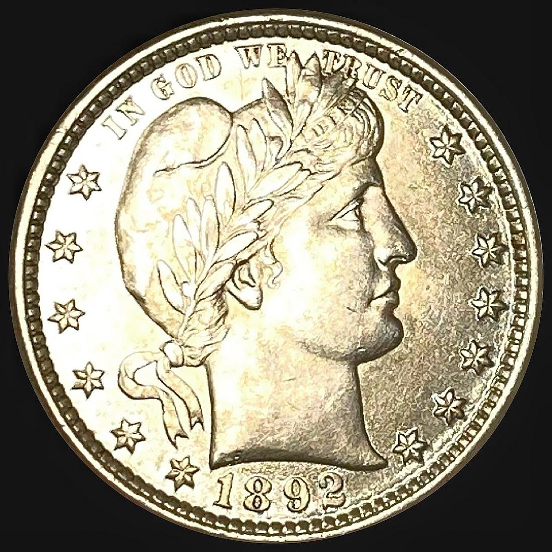 1892 Barber Quarter Love Token UNCIRCULATED (1 of 2)