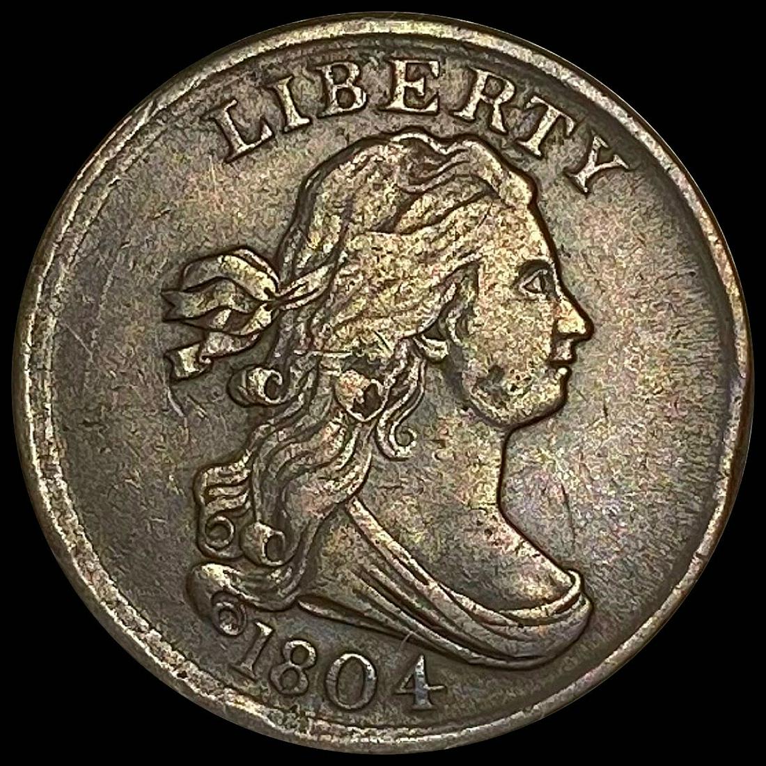 1804 Draped Bust Half Cent LIGHTLY CIRCULATED (1 of 2)