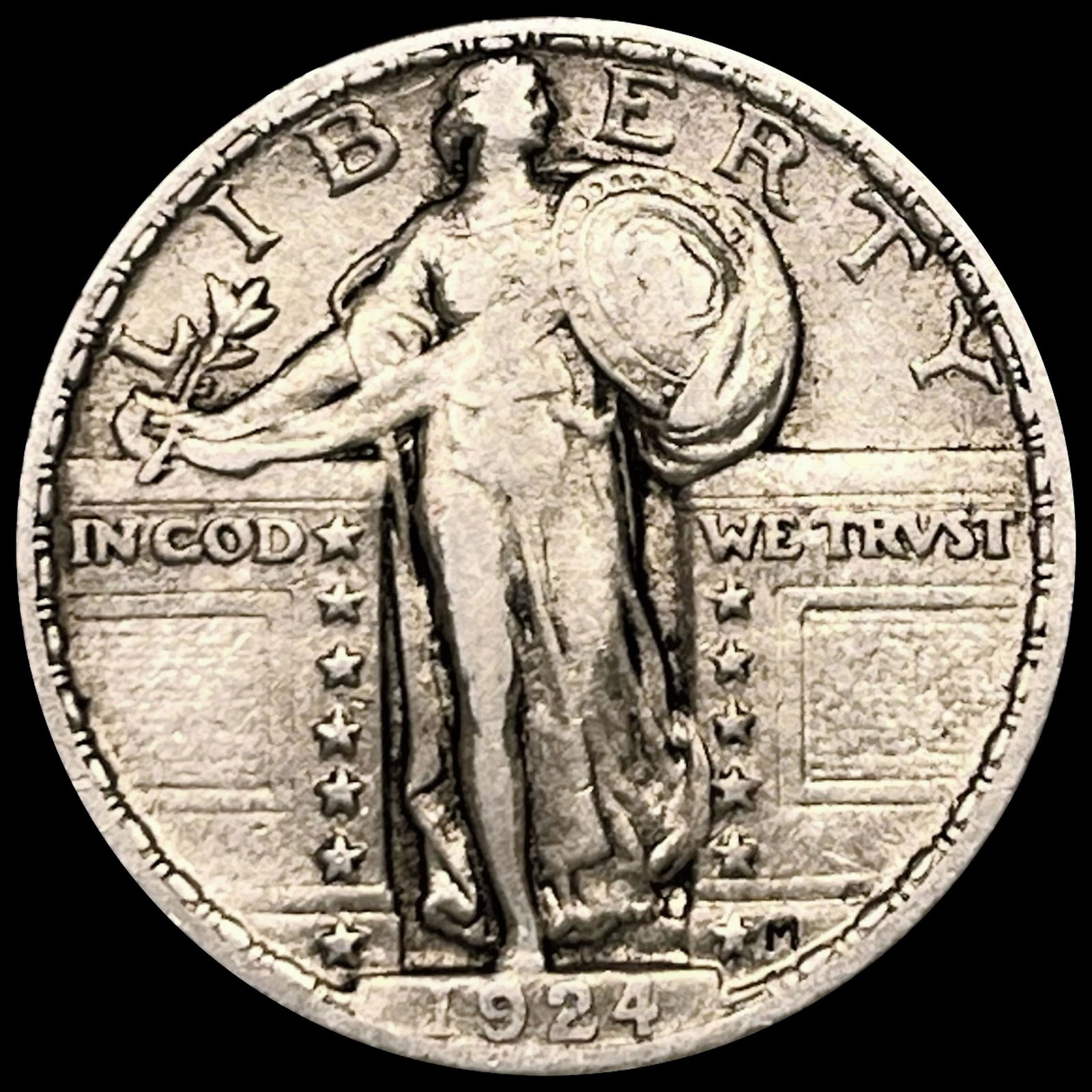 1924 Standing Liberty Quarter ABOUT UNCIRCULATED (1 of 2)