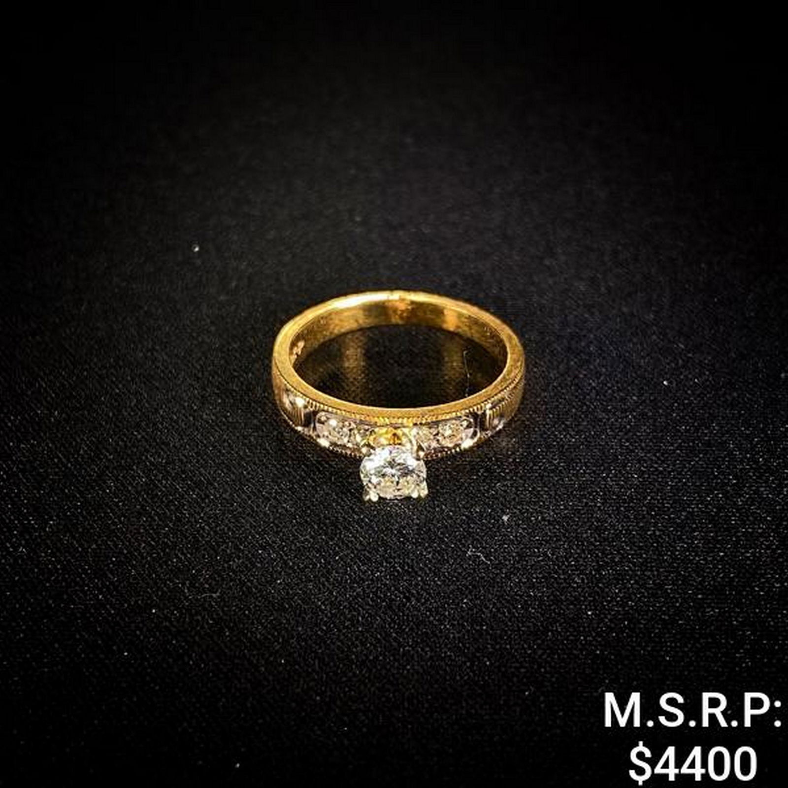 18kt Gold & White-Gold Diamond Ring, 2.1 DWT (1 of 2)