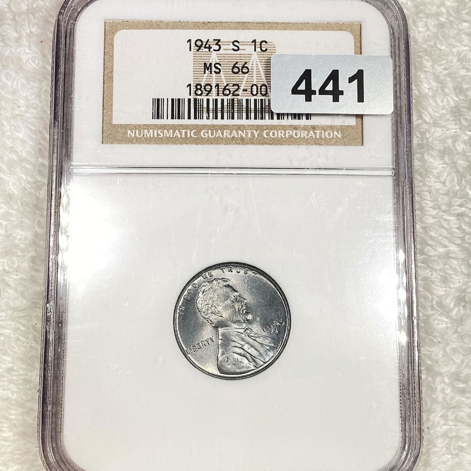 1943-S Wheat Cent NGC - MS66 (1 of 2)