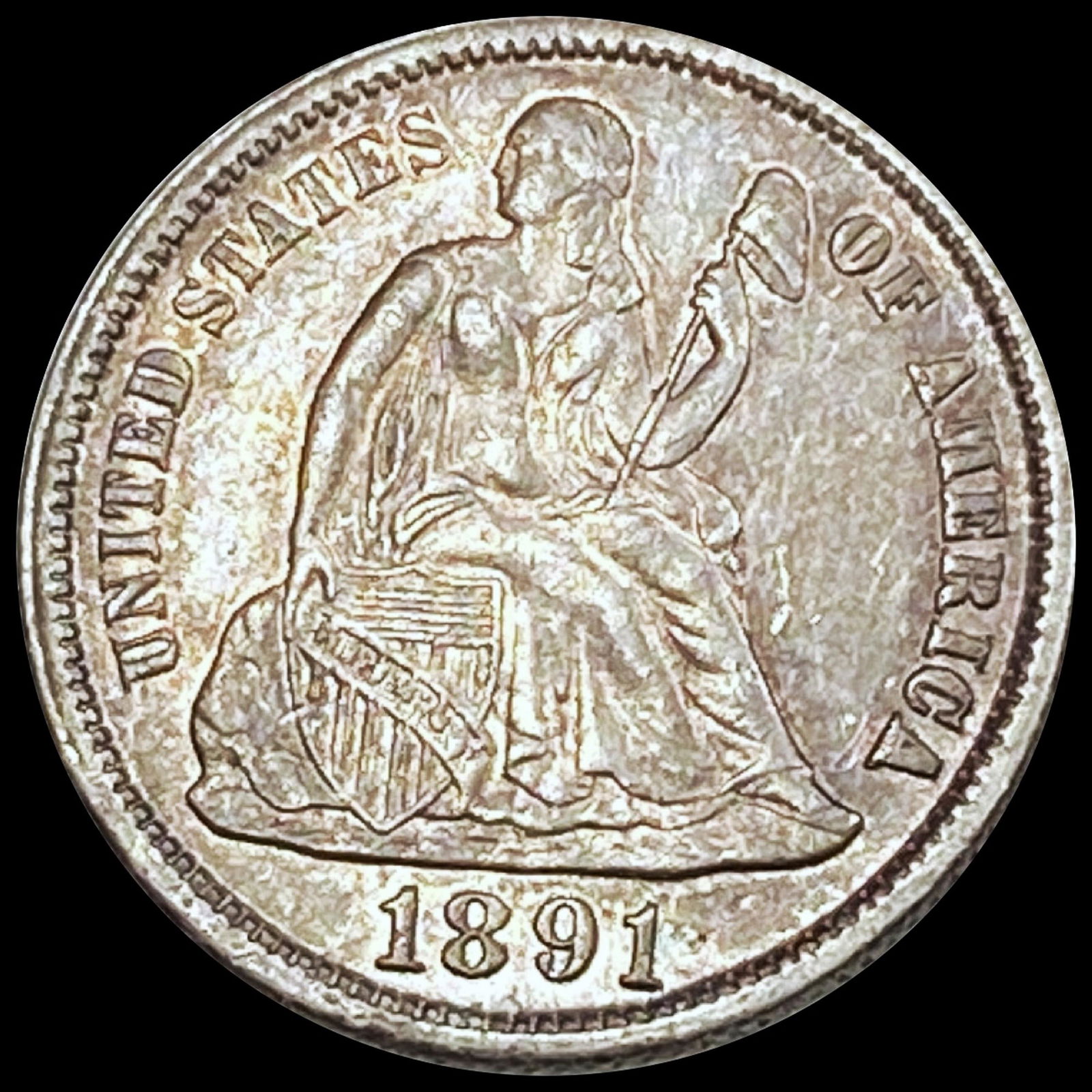 1891-S Seated Liberty Dime UNCIRCULATED (1 of 2)
