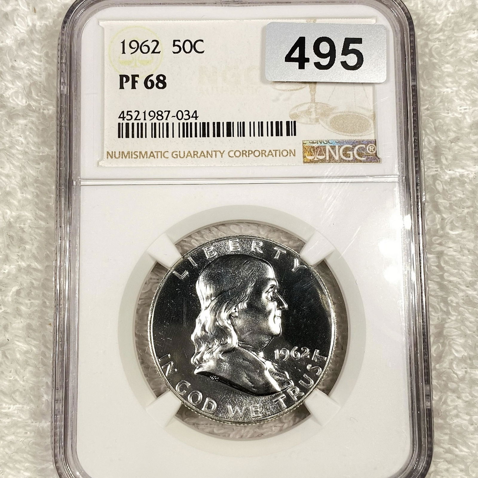 1962 Franklin Half Dollar NGC - PF68 (1 of 2)