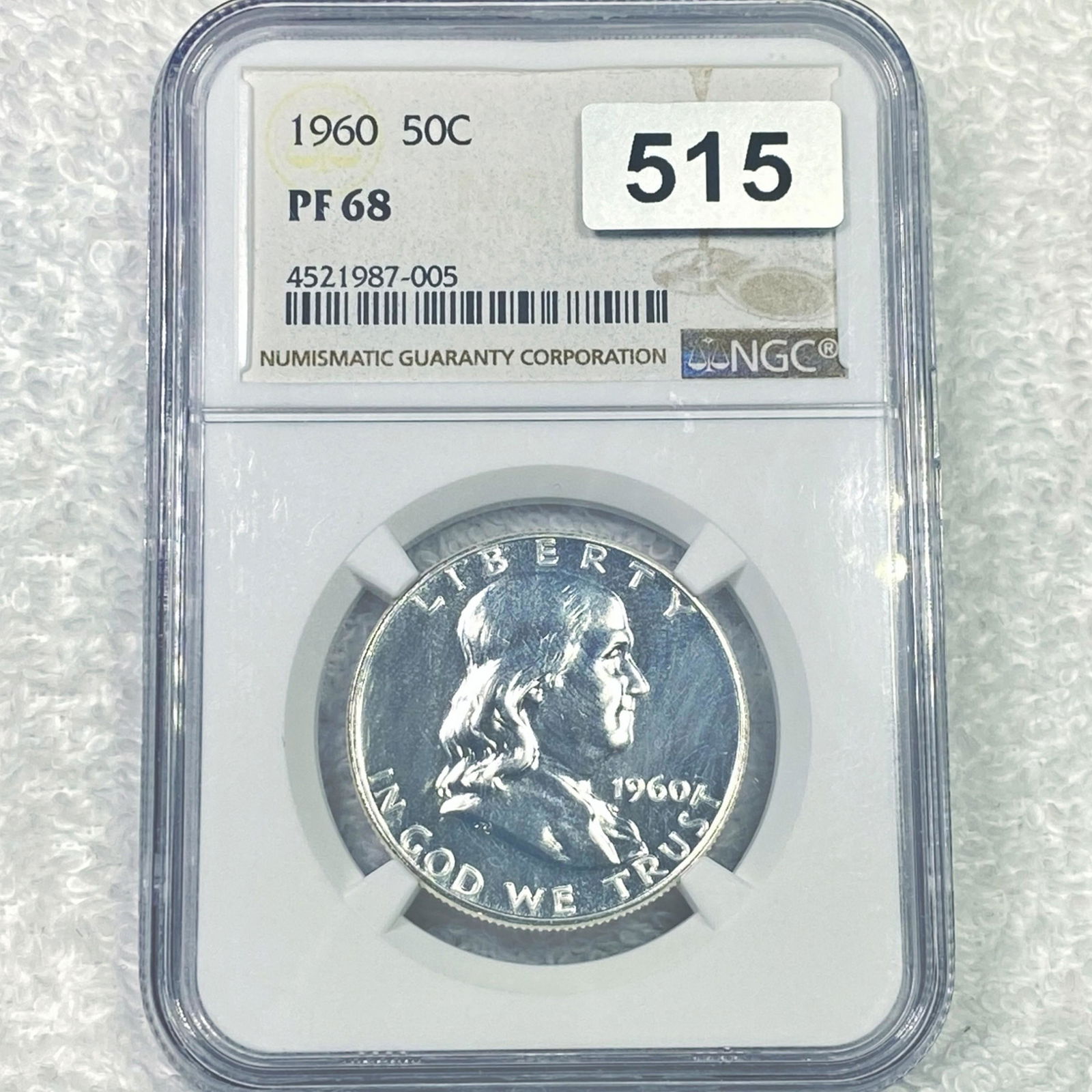 1960 Franklin Half Dollar NGC - PF68 (1 of 2)