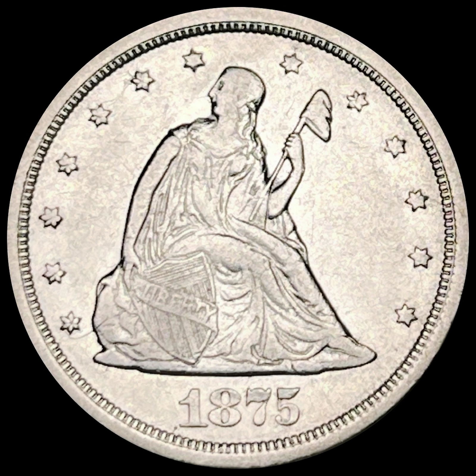 1875-S Twenty Cent Piece UNCIRCULATED (1 of 2)