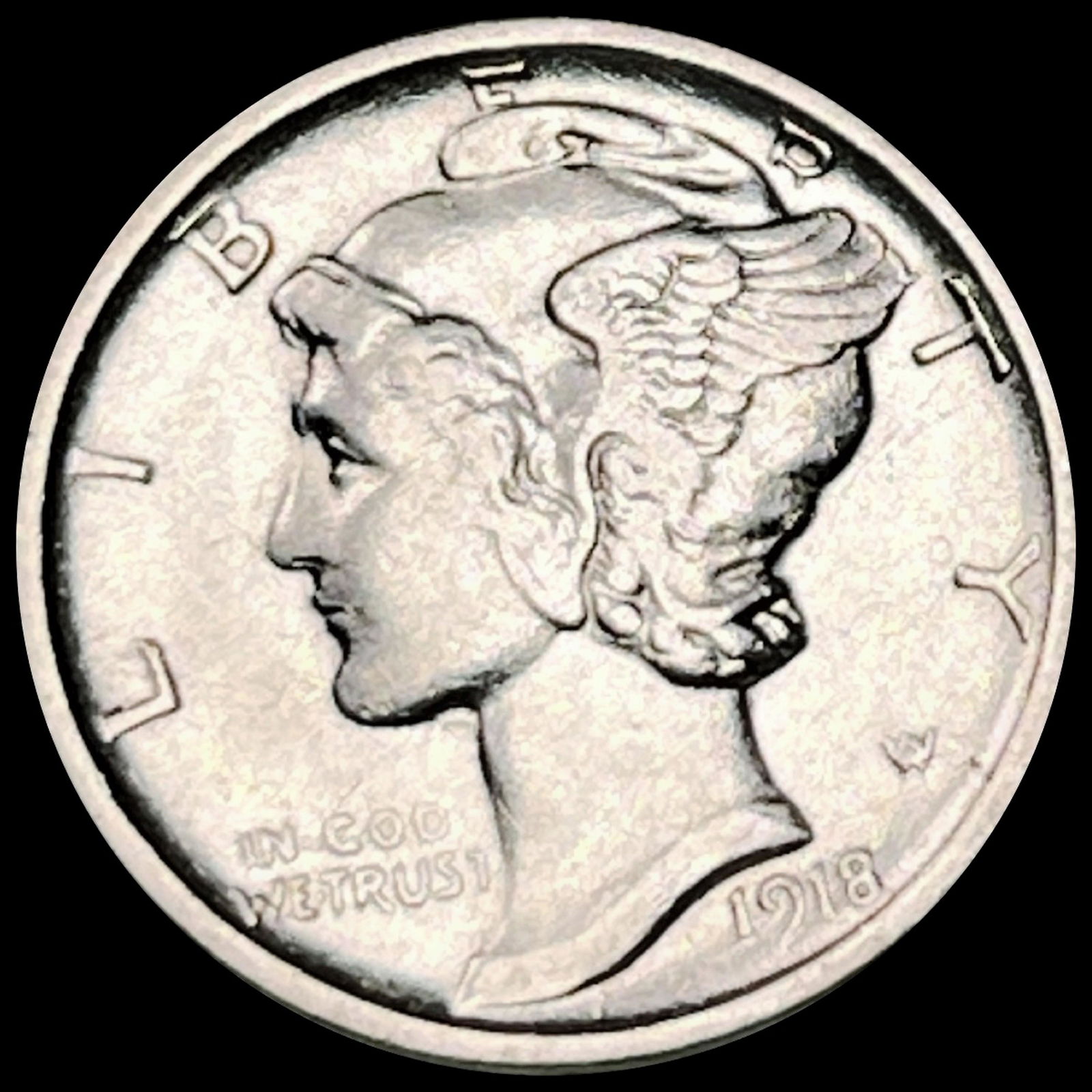 1918-D Mercury Dime UNCIRCULATED (1 of 2)