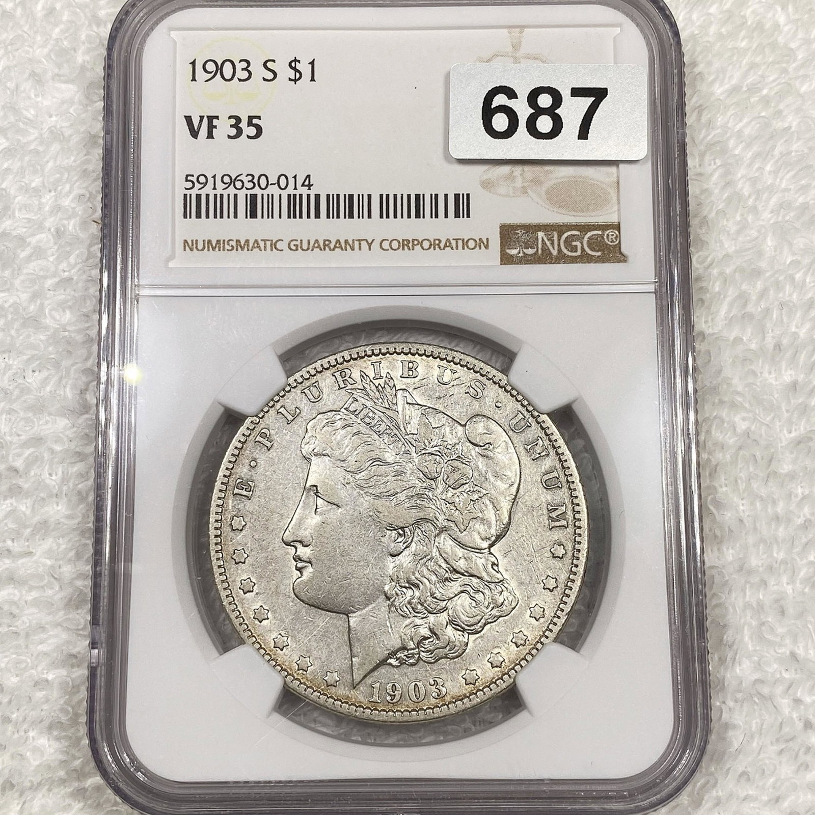 1903-S Morgan Silver Dollar NGC - VF35: 1903-S Morgan Silver Dollar NGC - VF35