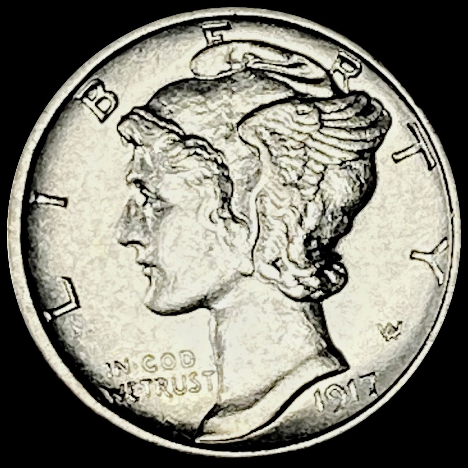 1917-S Mercury Dime UNCIRCULATED (1 of 2)