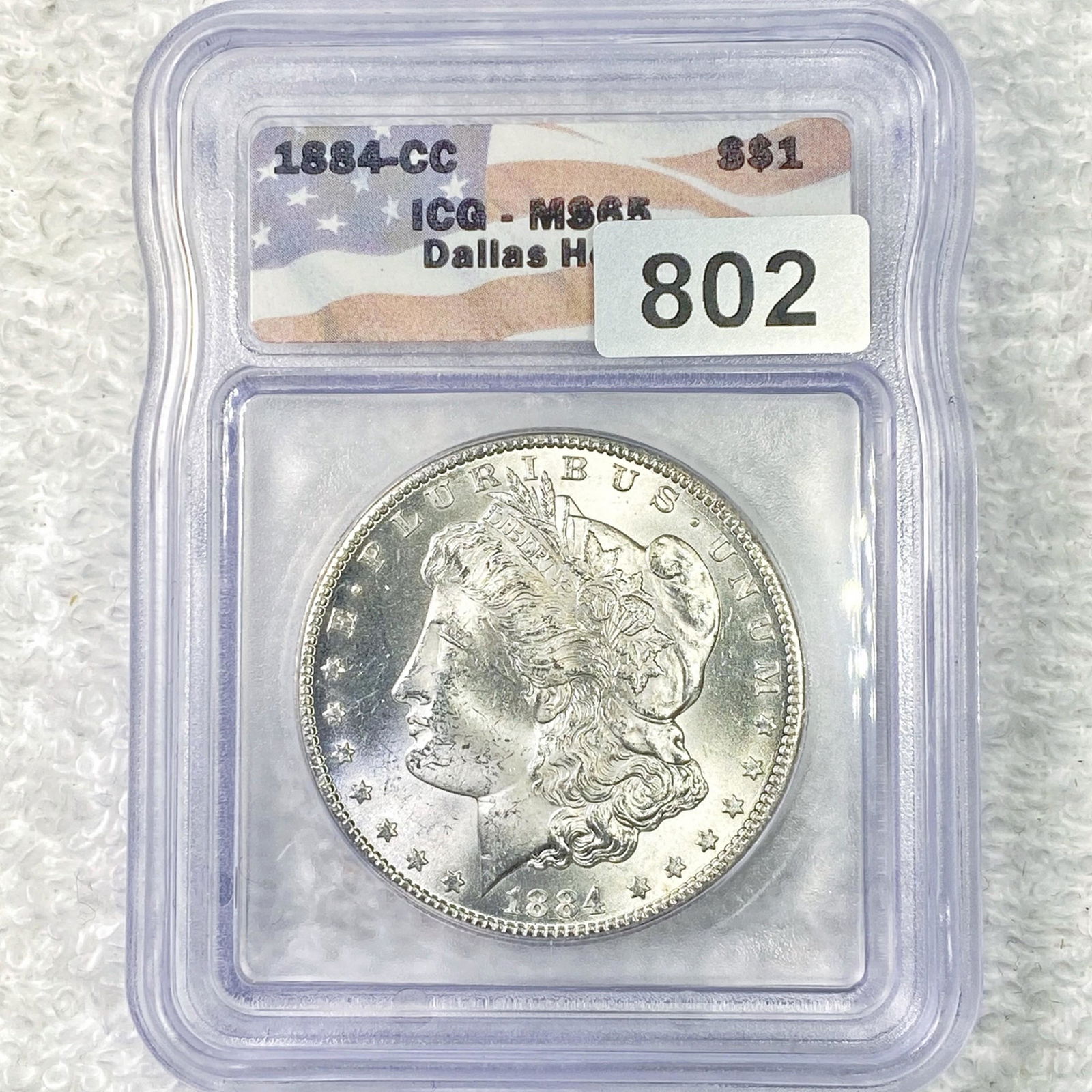 1884-CC Morgan Silver Dollar ICG - MS65 (1 of 2)