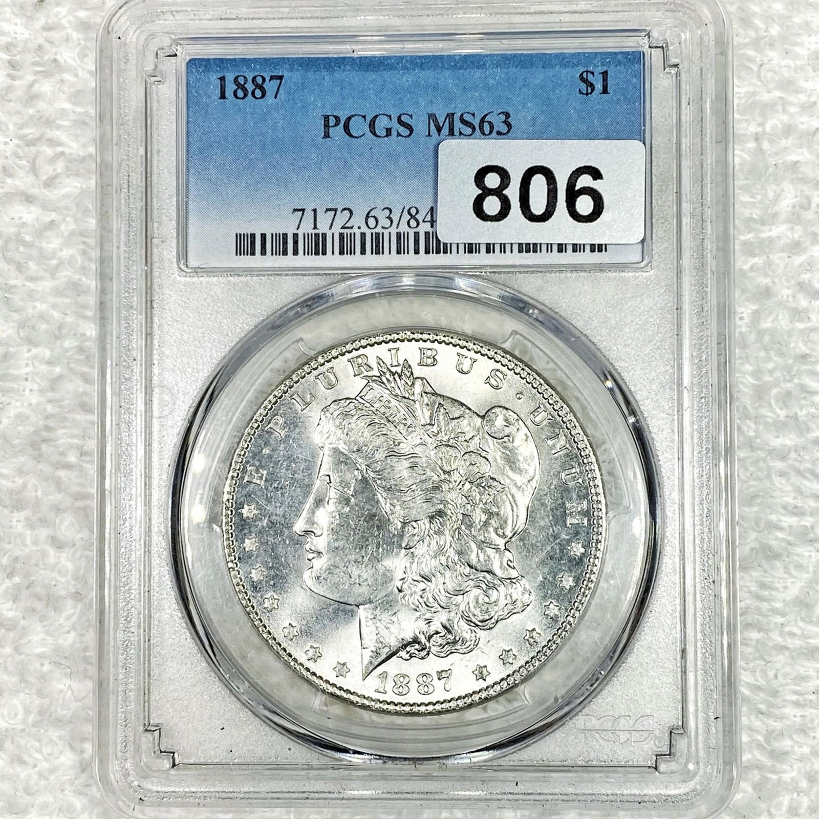 1887 Morgan Silver Dollar PCGS - MS63 (1 of 2)