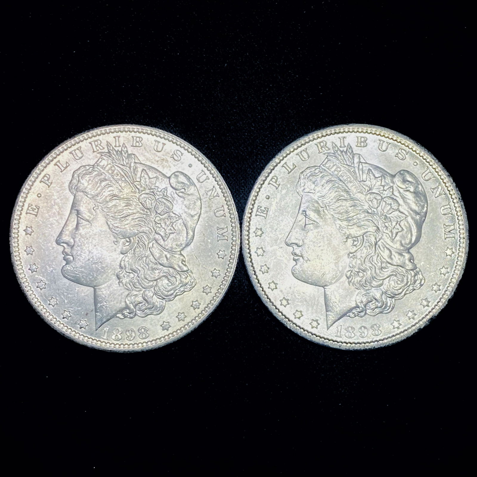 (2) 1898-O Morgan Silver Dollar UNCIRCULATED (1 of 2)
