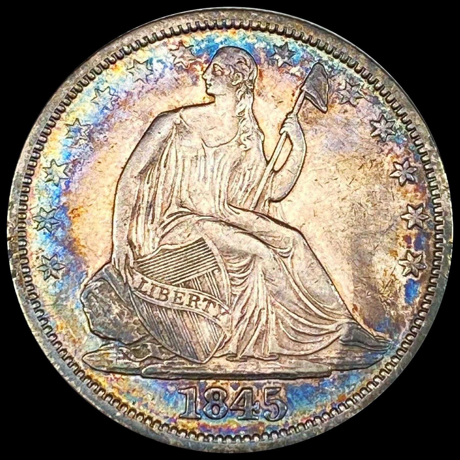 1845-O Seated Liberty Half Dollar CLOSELY (1 of 2)