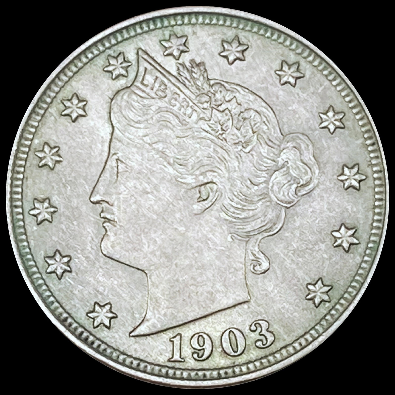 1903 Liberty Victory Nickel CLOSELY UNCIRCULATED: 1903 Liberty Victory Nickel CLOSELY UNCIRCULATED