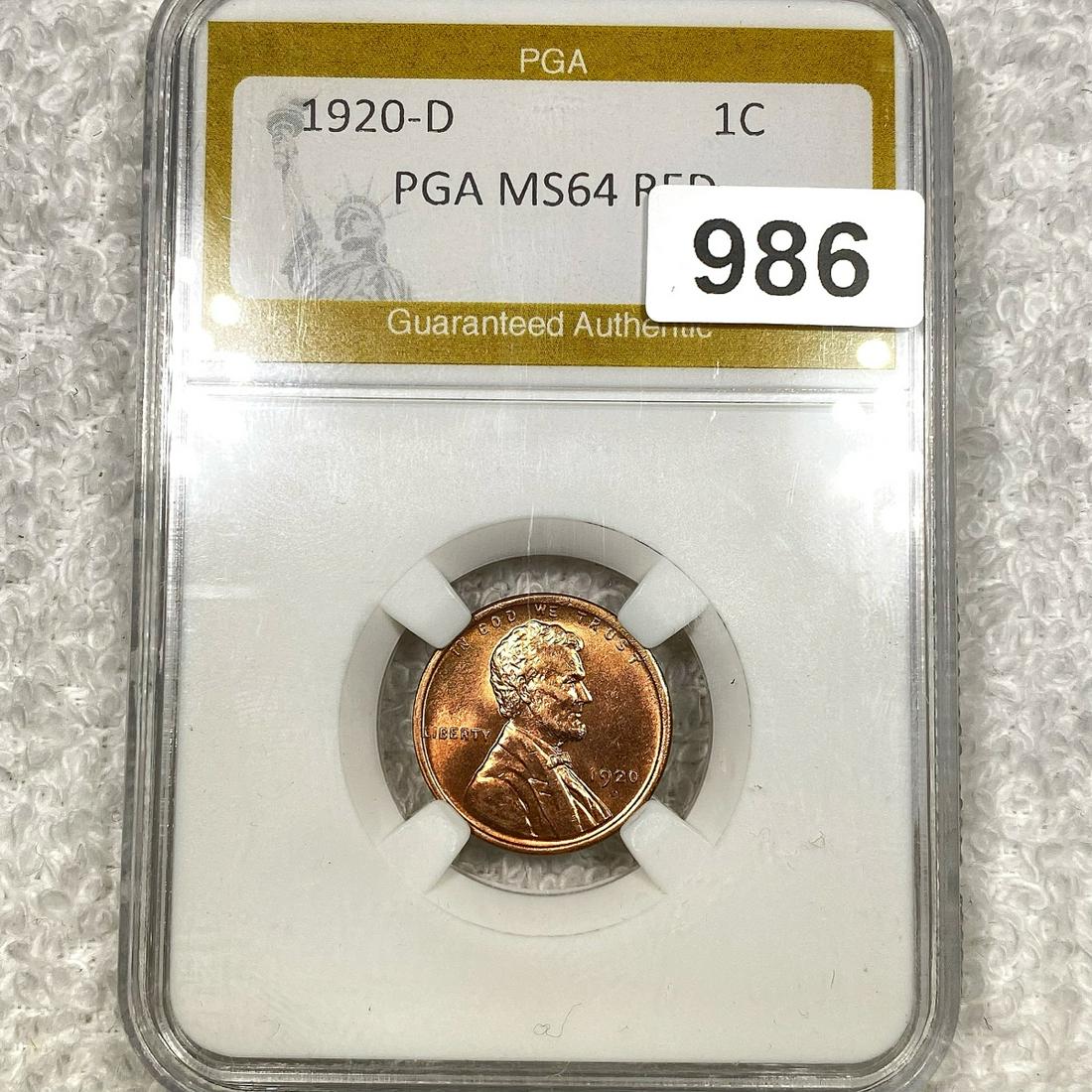 1920-D Wheat Cent PGA - MS64 RED (1 of 2)