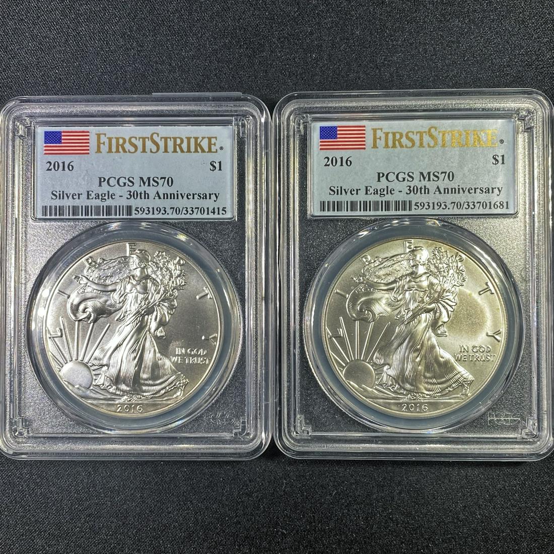 2016 Walking Liberty Dollars PCGS - MS70 (1 of 2)