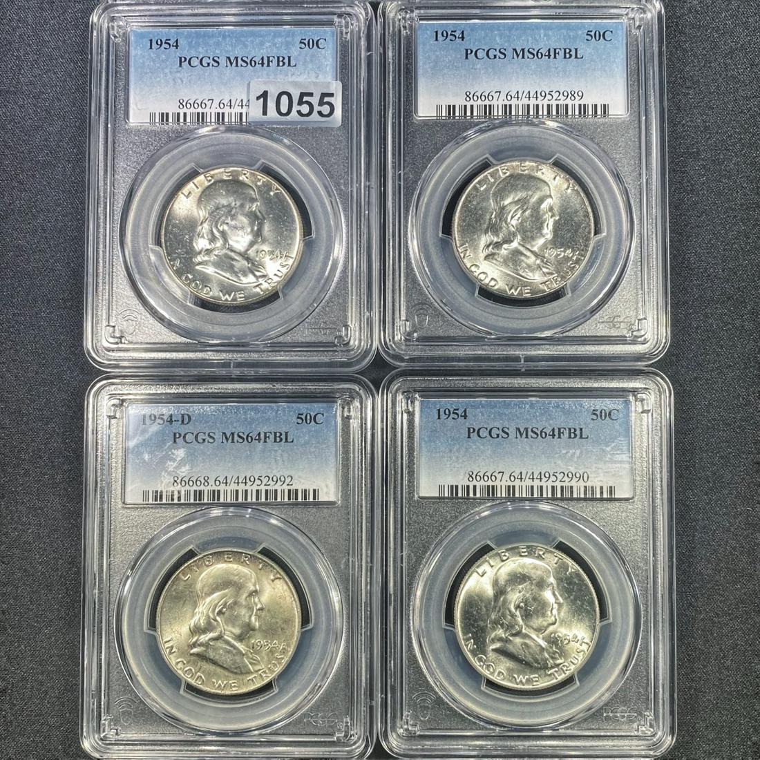1954 Franklin Half Dollars PCGS - MS64FBL (1 of 2)
