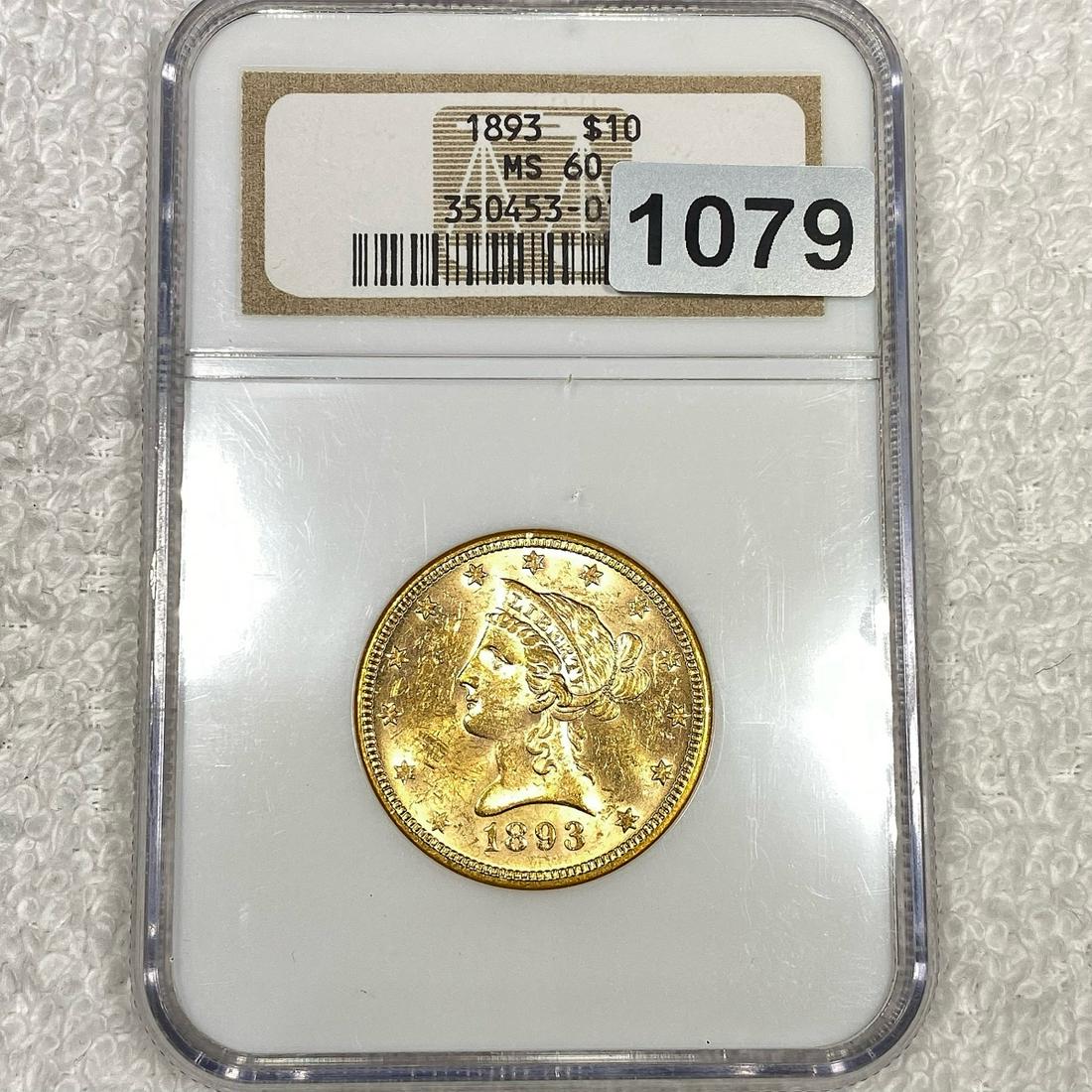 1893 $10 Gold Eagle NGC - MS60 (1 of 2)