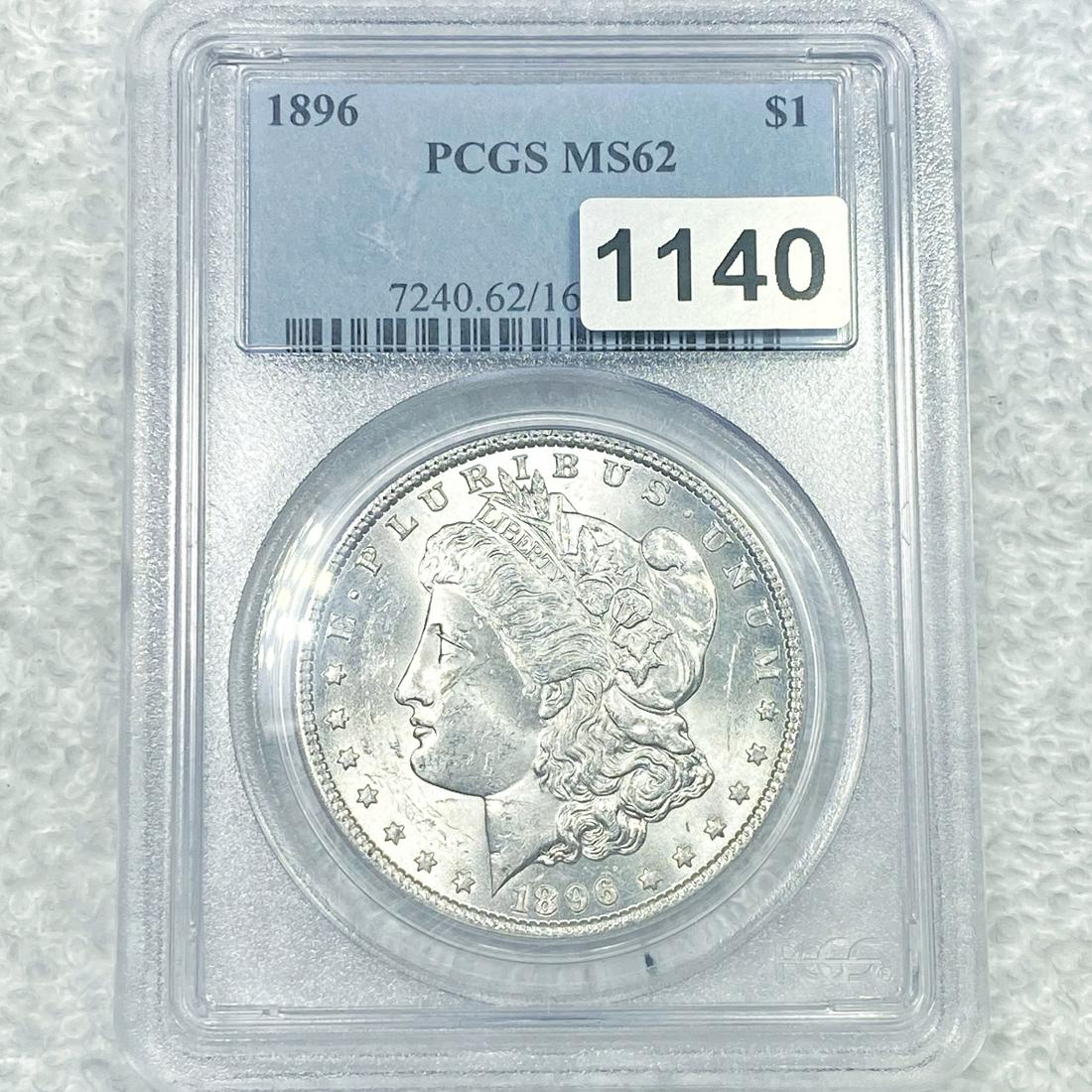 1896 Morgan Silver Dollar PCGS - MS62 (1 of 2)