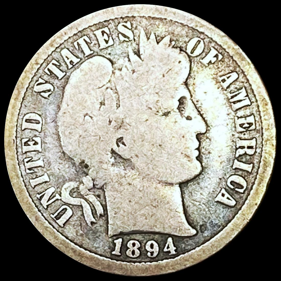 1894-O Barber Dime NICELY CIRCULATED (1 of 2)