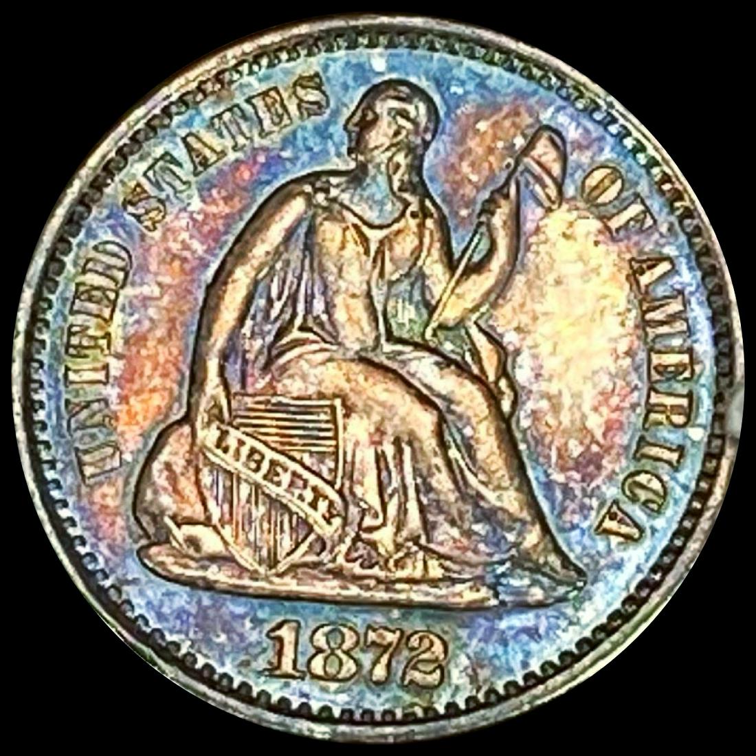 1872-S Seated Liberty Half Dime UNCIRCULATED (1 of 2)