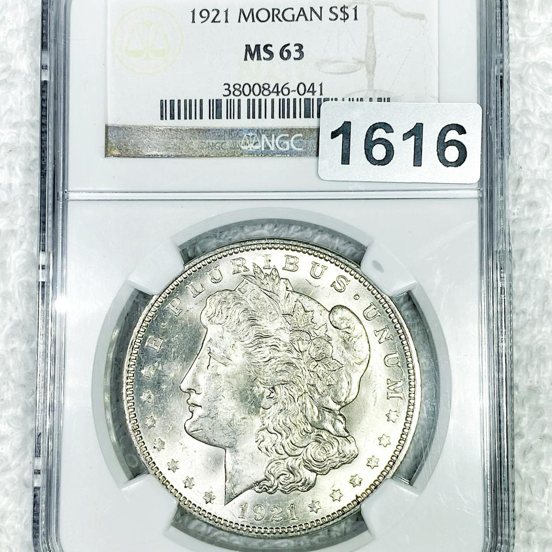1921 Morgan Silver Dollar NGC - MS63 (1 of 2)