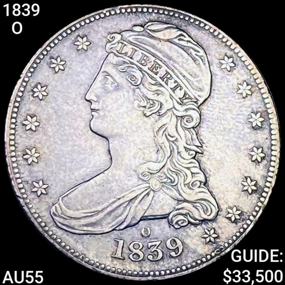 1839-O Capped Bust Half Dollar CHOICE AU (1 of 2)