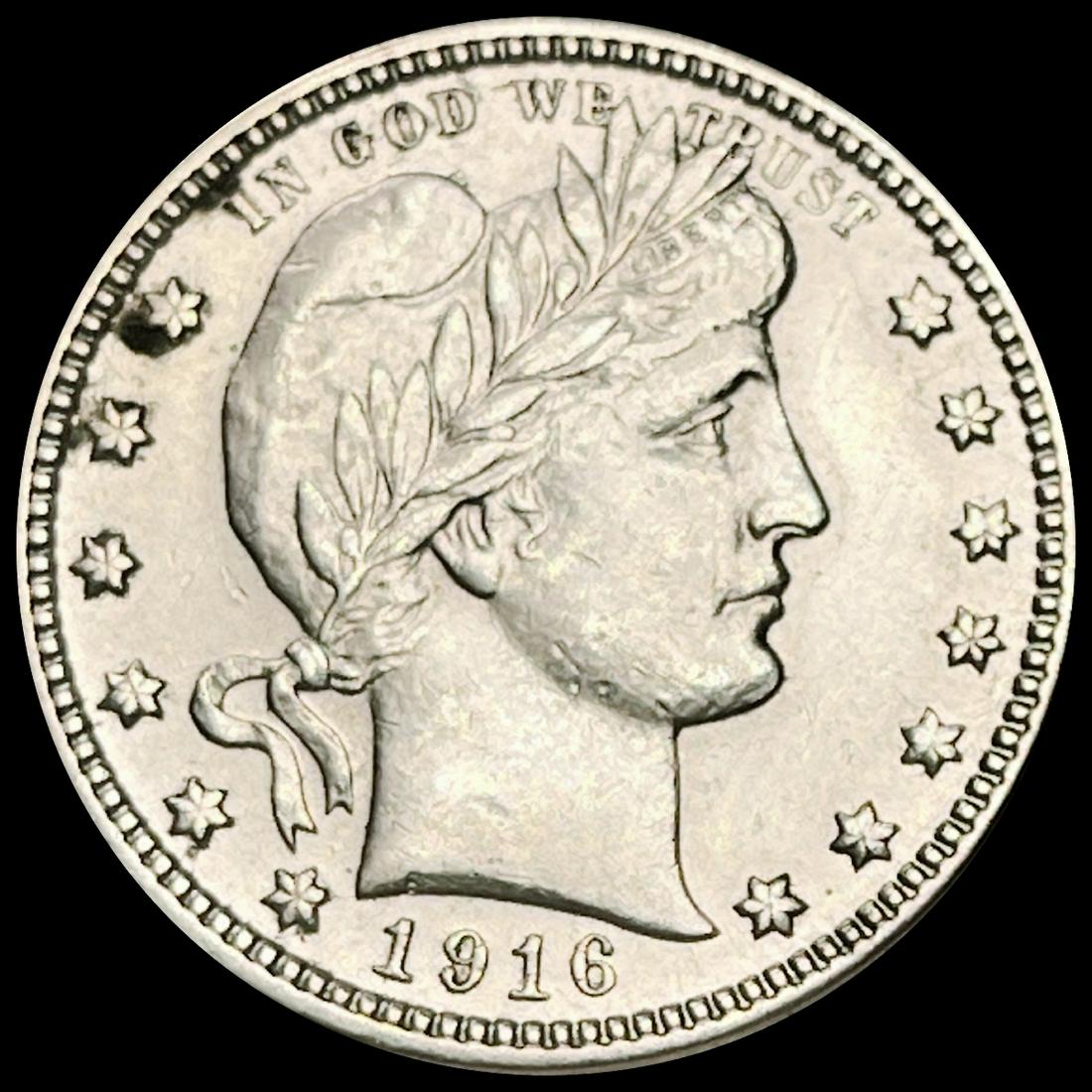 1916-D Barber Quarter ABOUT UNCIRCULATED (1 of 2)