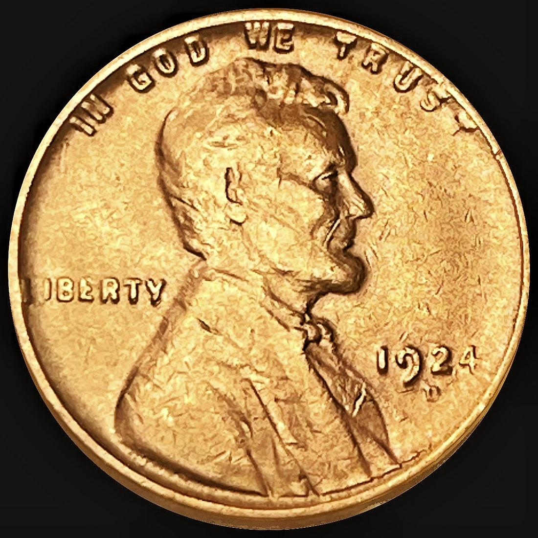 1924-D Wheat Cent CLOSELY UNCIRCULATED (1 of 2)