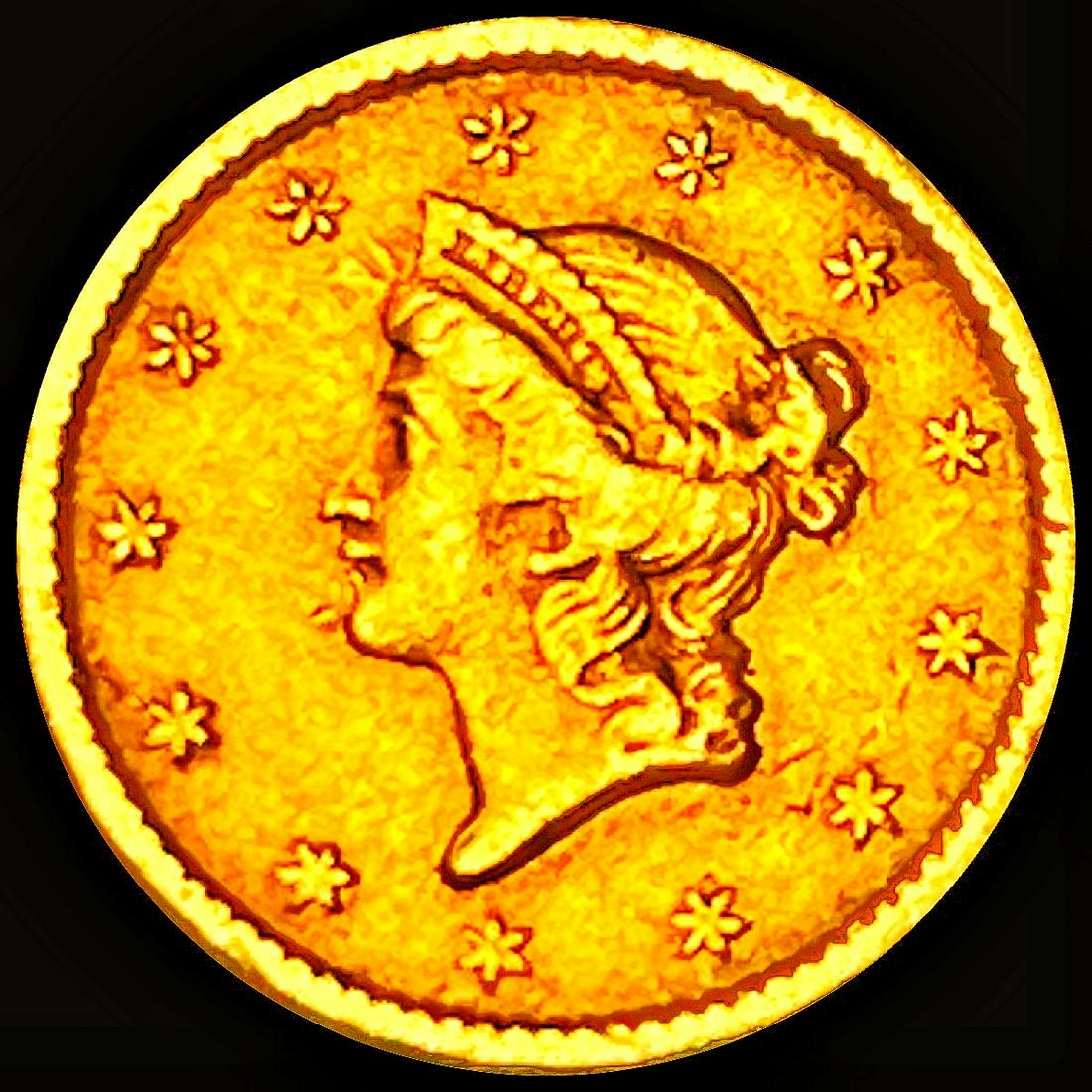 1851 Ty 1 Rare Gold Dollar LIGHTLY CIRCULATED (1 of 2)