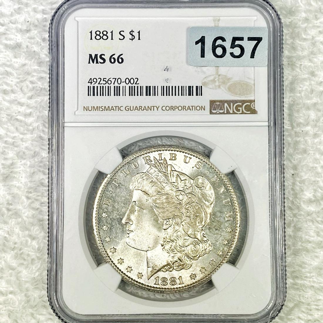 1881-S Morgan Silver Dollar NGC - MS66 (1 of 2)