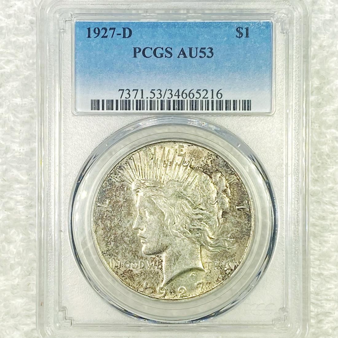 1927-D Silver Peace Dollar PCGS - AU53 (1 of 2)