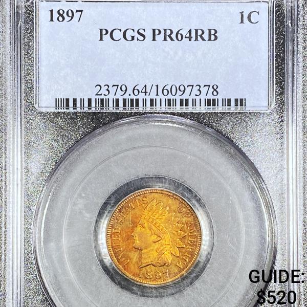 1897 Indian Head Cent PCGS - PR64RB (1 of 2)