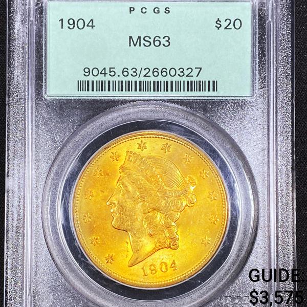 1904 $20 Gold Double Eagle PCGS - MS63 (1 of 2)