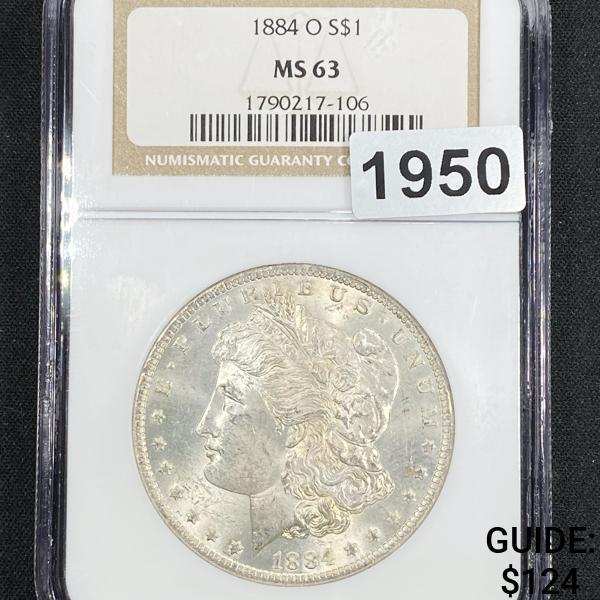 1884-O Morgan Silver Dollar NGC - MS63 (1 of 2)