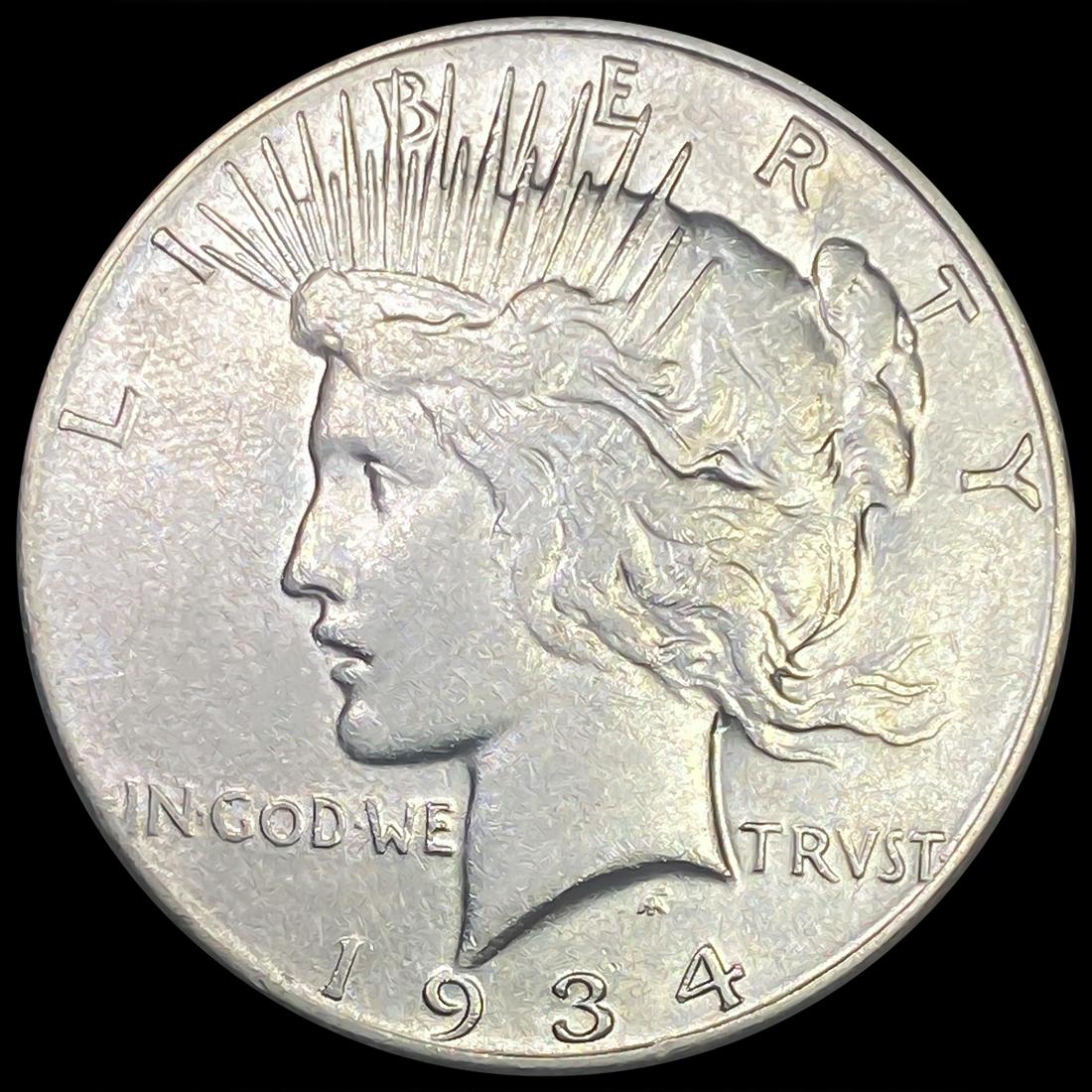 1934-S Silver Peace Dollar CLOSELY UNCIRCULATED (1 of 2)