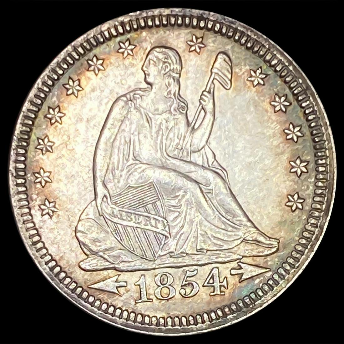 1854 'Arrows' Seated Liberty Quarter UNCIRCULATED (1 of 2)