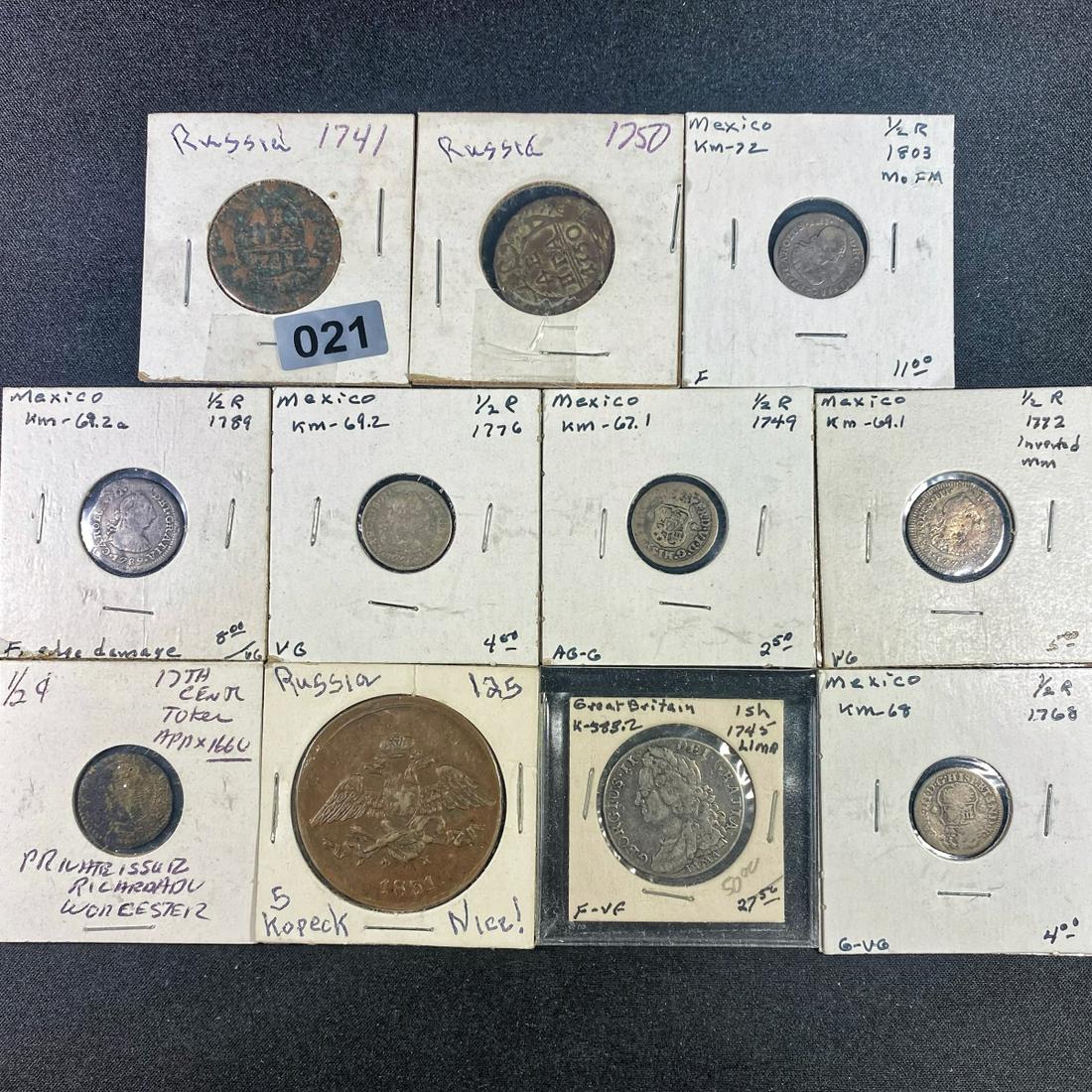 Misc Foreign Coins, x11 NICELY CIRCULATED (1 of 2)