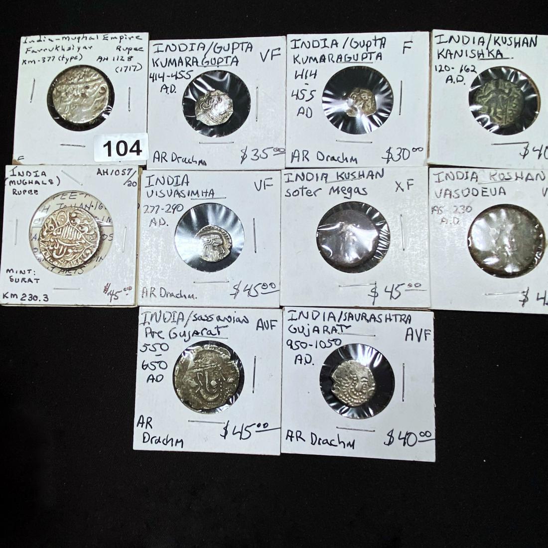 10 Misc Indian Coins LIGHTLY CIRCULATED (1 of 2)