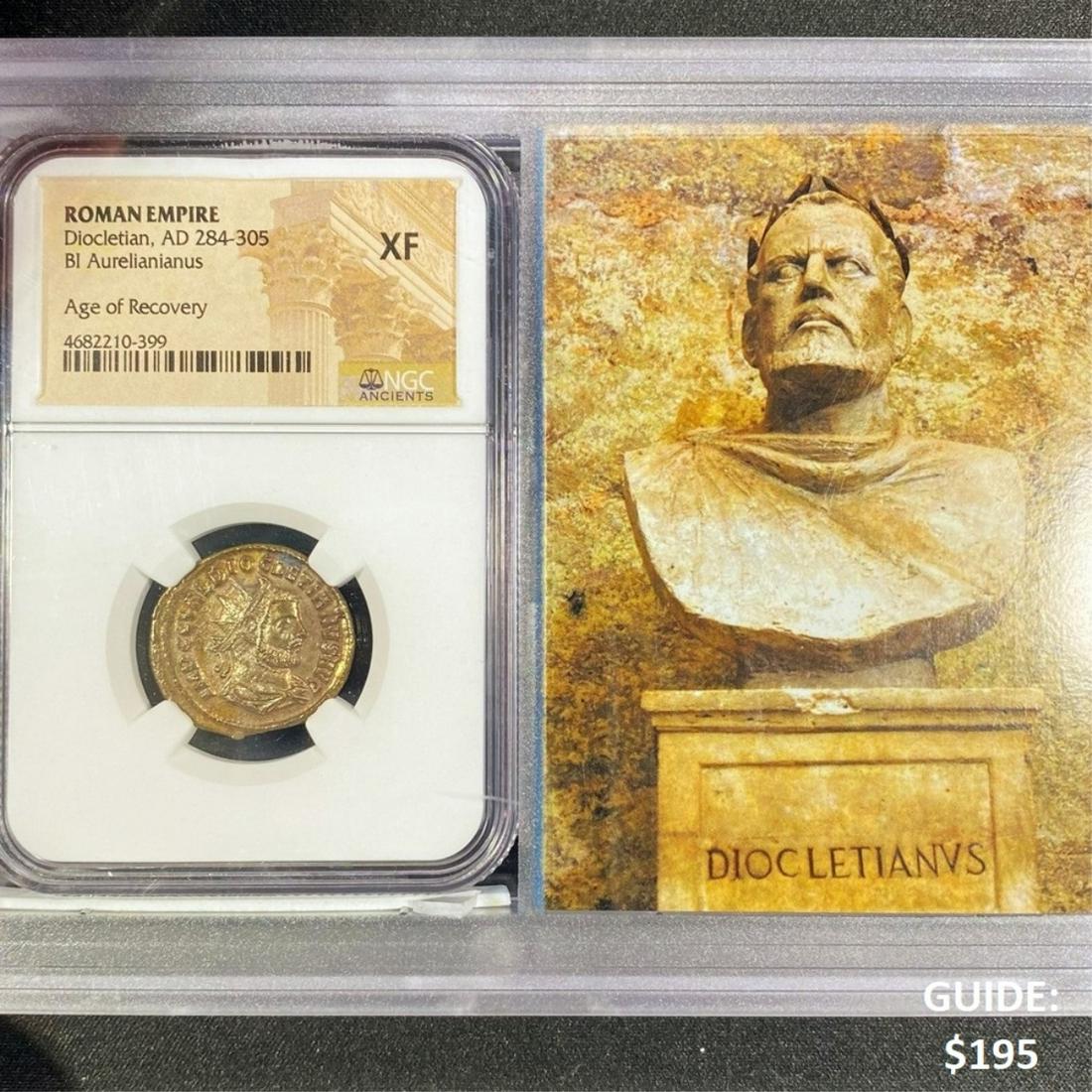 284-305 Roman Empire Diocletian NGC - XF (1 of 4)