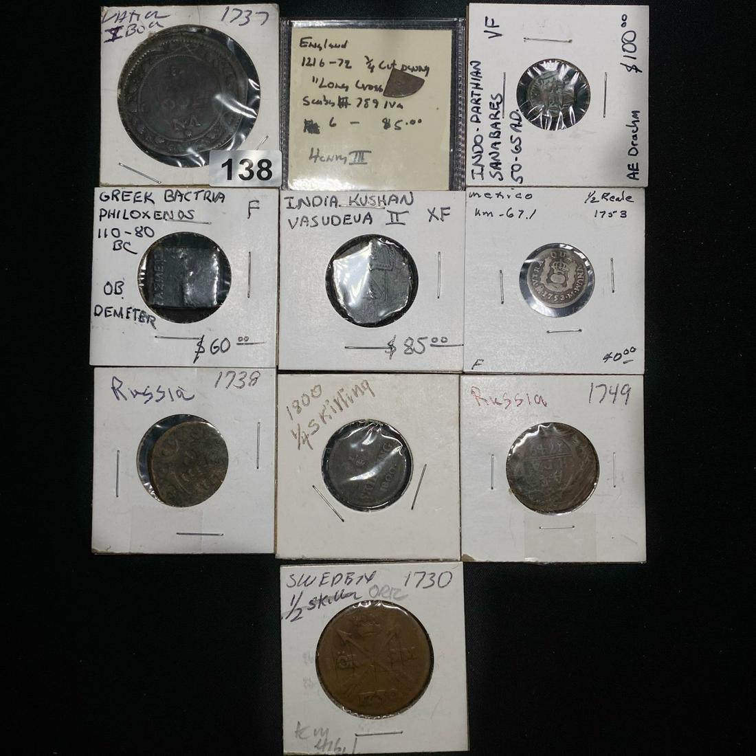 Misc Foreign Coins, x10 LIGHTLY CIRCULATED (1 of 2)