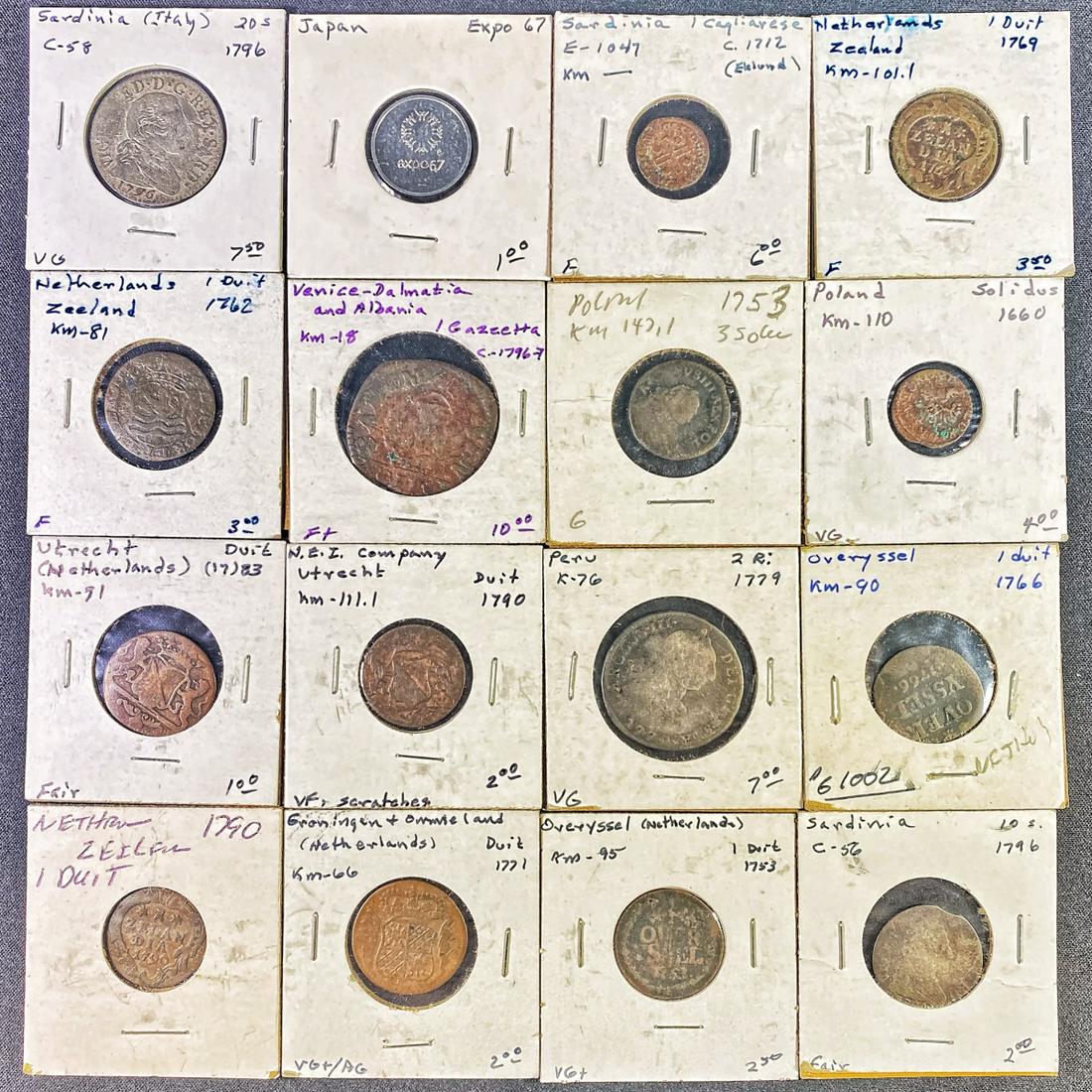 Misc Foreign Coins, x16 LIGHTLY CIRCULATED (1 of 2)