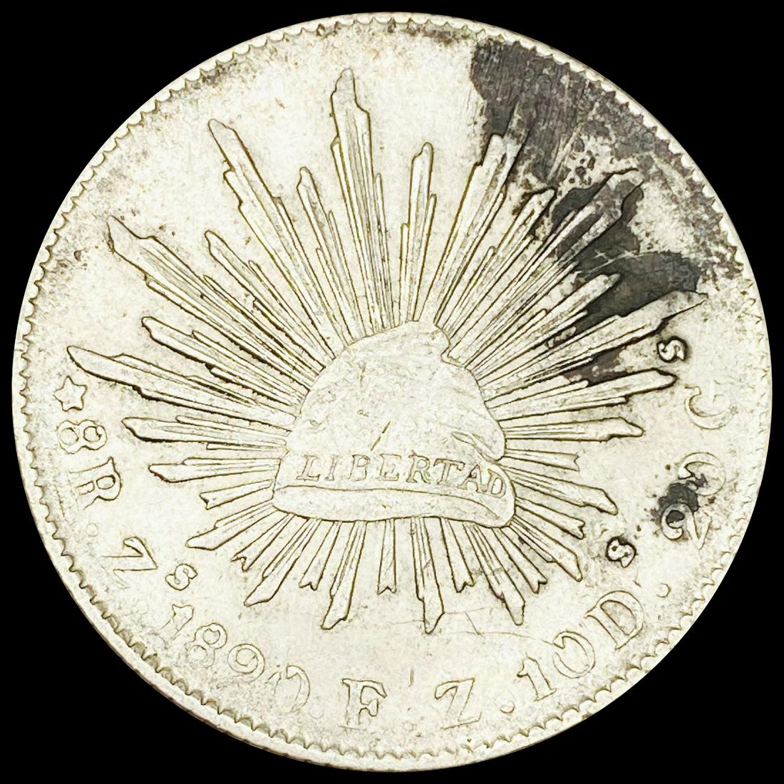 1890 Mexico 8 Reales CLOSELY UNCIRCULATED (1 of 2)